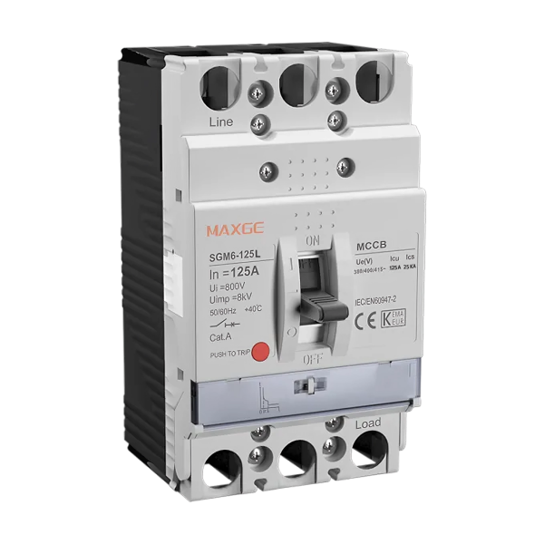 قواطع مقبولة طراز SGM6 - Thermal Fixed Type (Maxge) غير قابل للضغط الحراري 25 كيلو امبير  - ماكسجي