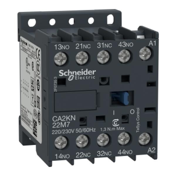 ميني كونتاكتورات وكونتاكتورات التحكم المصغرة بجهد مستمر 24 فولت (Mini Contactors / TeSys K Range with 24V DC Coil) - شنايدر إلكتريك