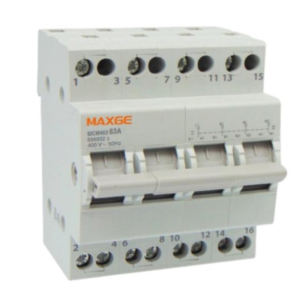مفتاح التحويل اليدوي أو التلقائي 63 امبير (Change-over Switch) - ماكسجي