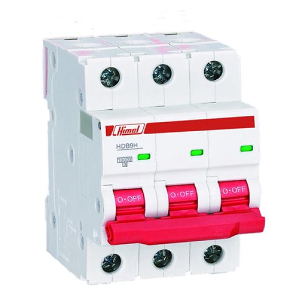 مفتاح أوتوماتيك ثلاثي سعة القطع 10 ك.أ - هيمل (Himel 3-Pole 10kA Miniature Circuit Breaker).