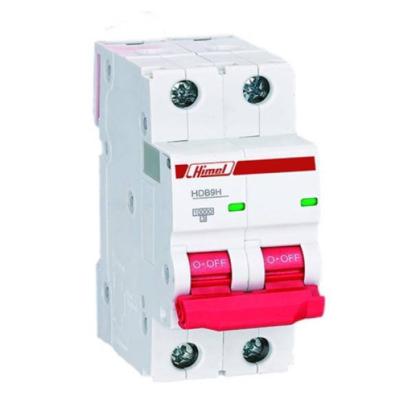 مفتاح أوتوماتيك ثنائي سعة القطع 10 ك.أ - هيمل (Himel 2-Pole 10kA Miniature Circuit Breaker).
