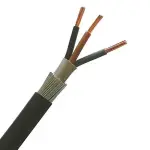 سلك نحاس مسلحة جهد (12/20) كيلو فولت - جيزة للكابلات  (Giza 12/20 KV Armored Copper Medium Voltage Power Cables)