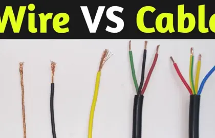 الفرق بين السلك و الكابل الكهربائي 1