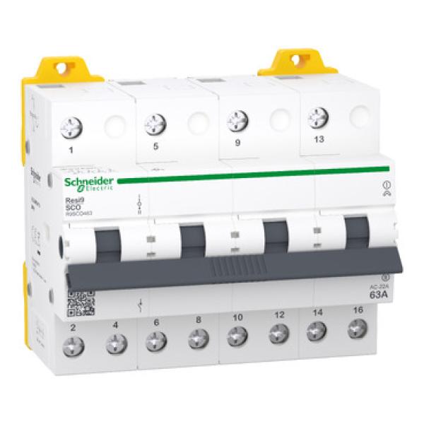 مفتاح التغيير رباعي الأقطاب (4P Changeover Switch) - (Resi9) - شنايدر إلكتريك